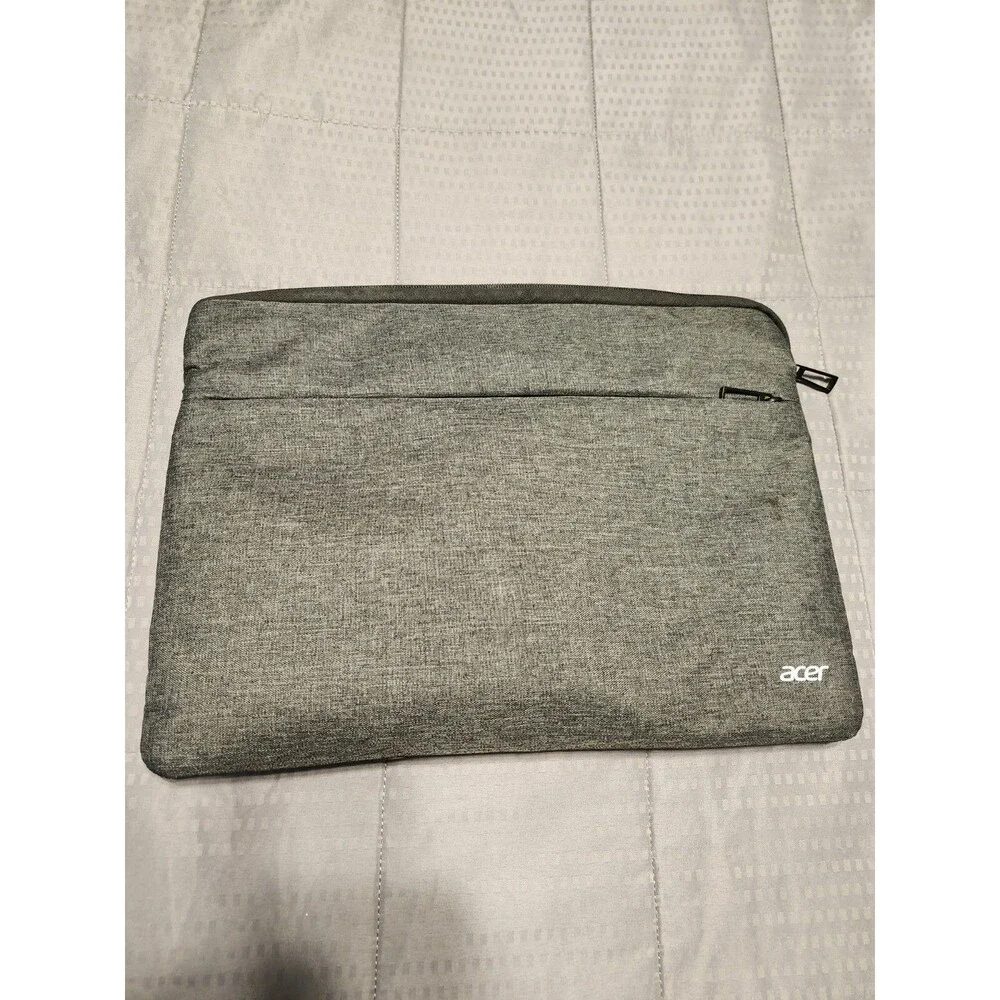 Acer Laptop Sleeve Gray Padded Zippered Carrying Bag 15.6 Inch (FVS028046)